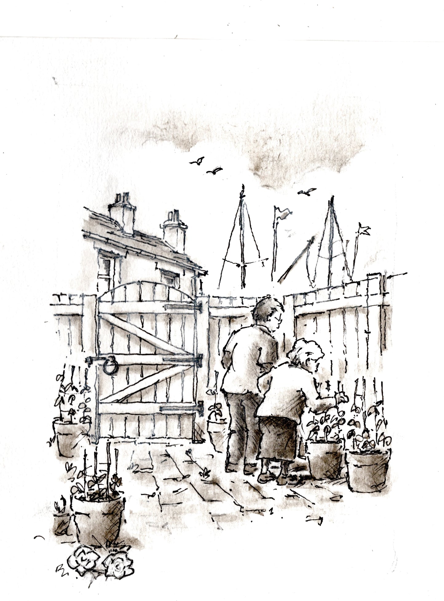 Illustrations for 12 Stories for 12 Sections Anthology