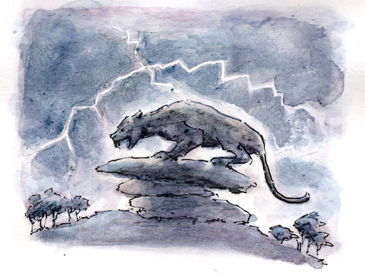 Beast of Bodmin poem illustrations