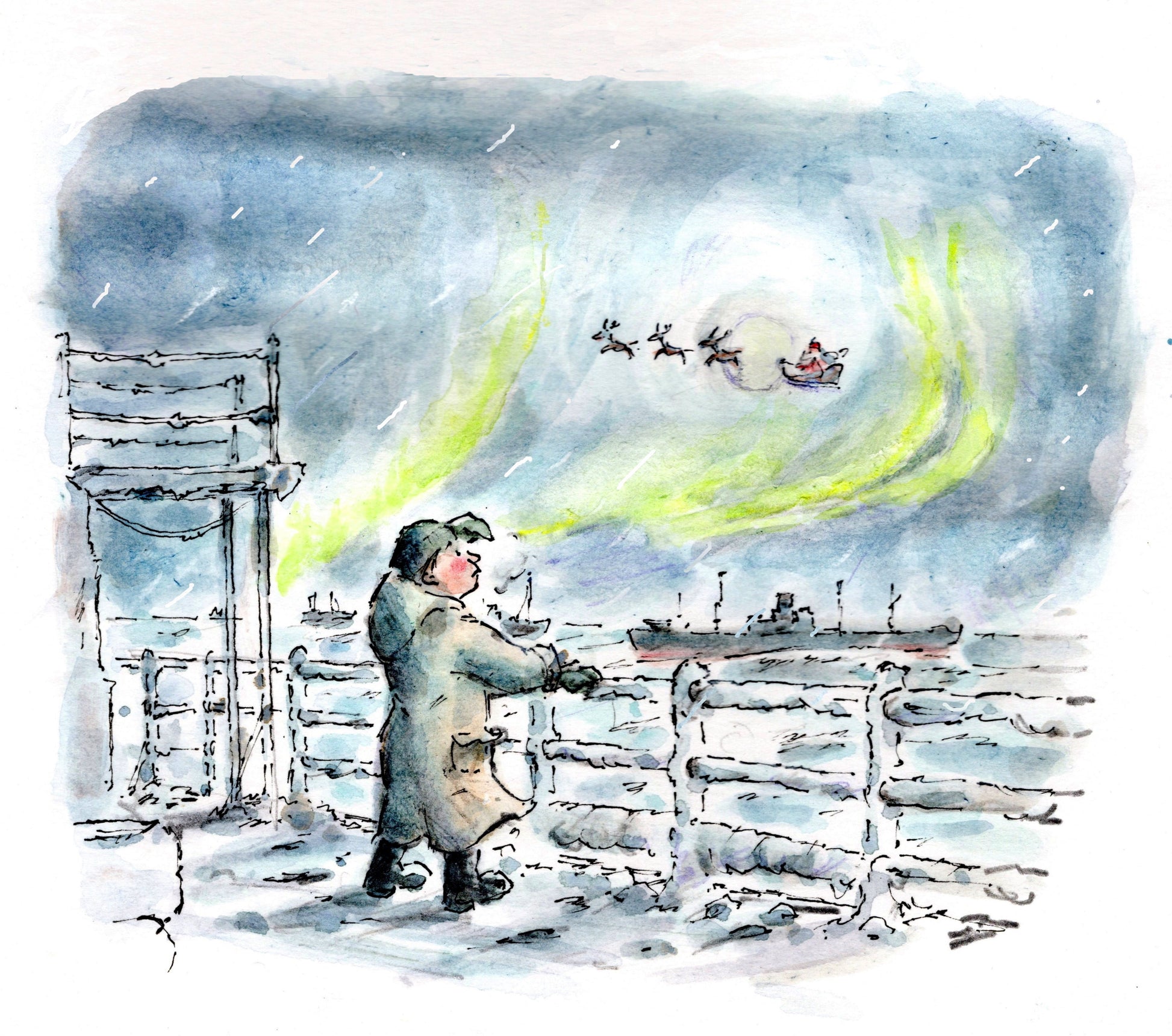 Arctic Star Christmas Card