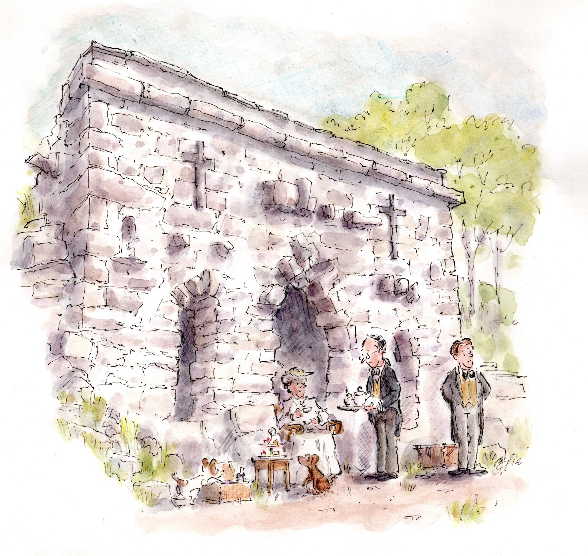 Aunt Bessie at the Grotto