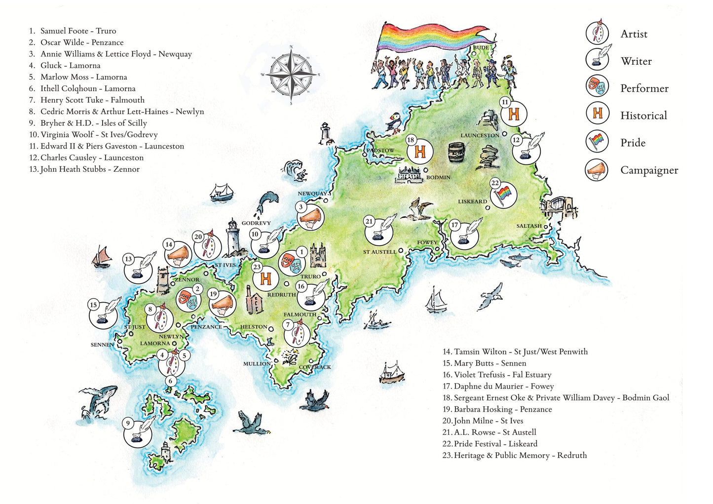 Cornwall Uncharted Map