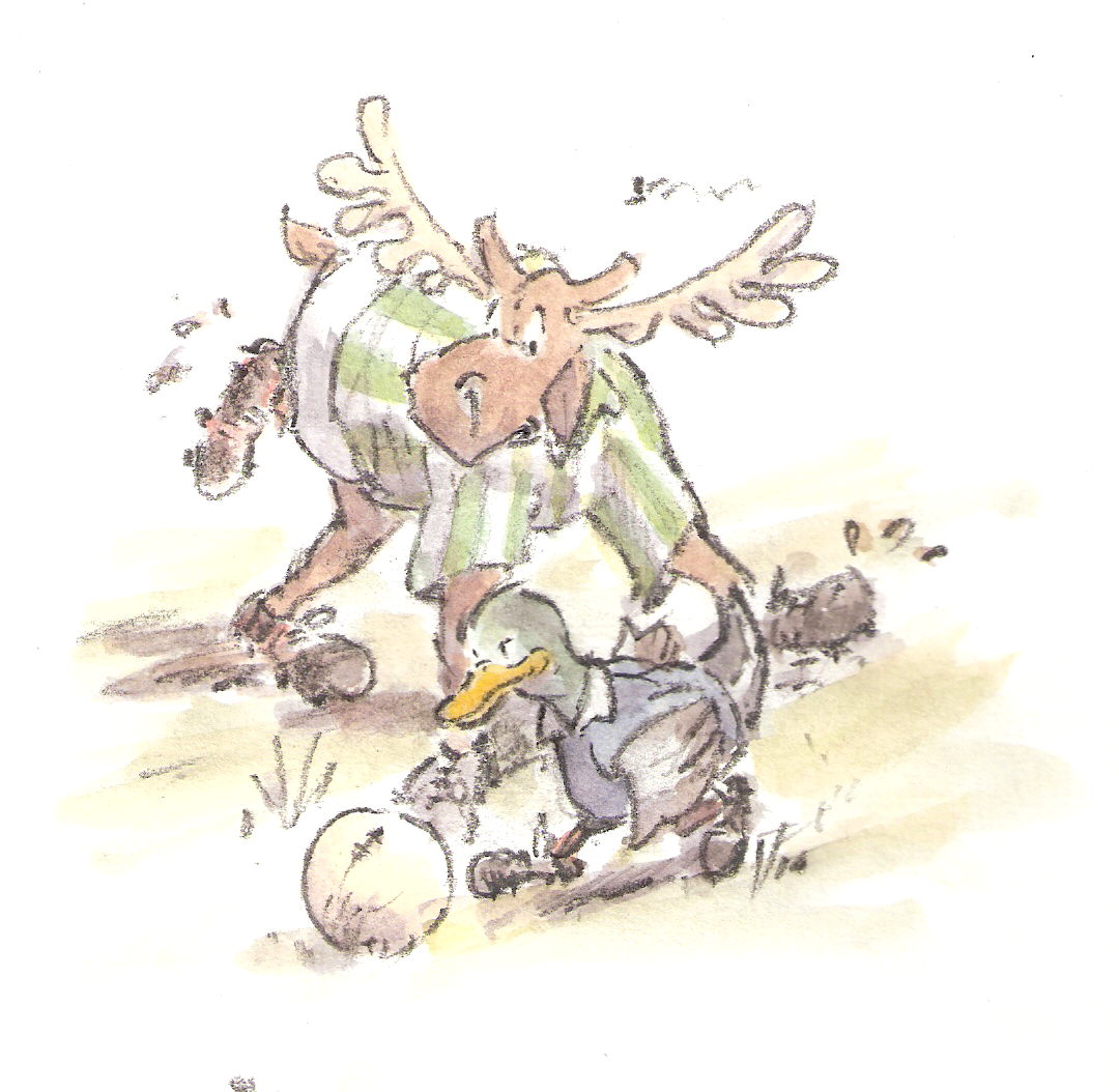 Illustration for unpublished football story