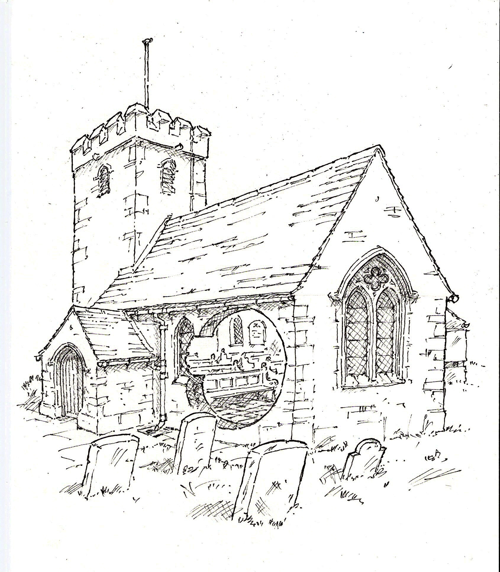 Parts of a Church Illustration